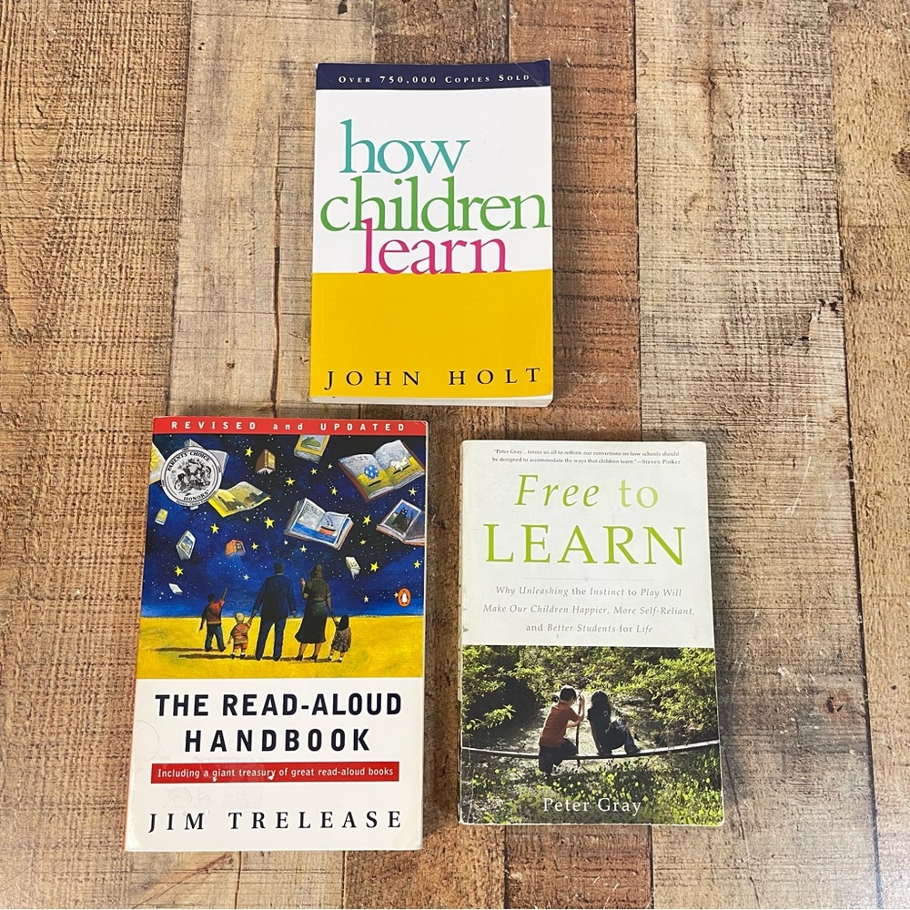 Homeschool Children Learn Nonfiction Paperback Book Bundle John Holt Jim Treleas